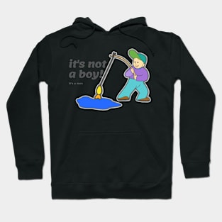 Its not a Boy , its a Man  Young angler Hoodie